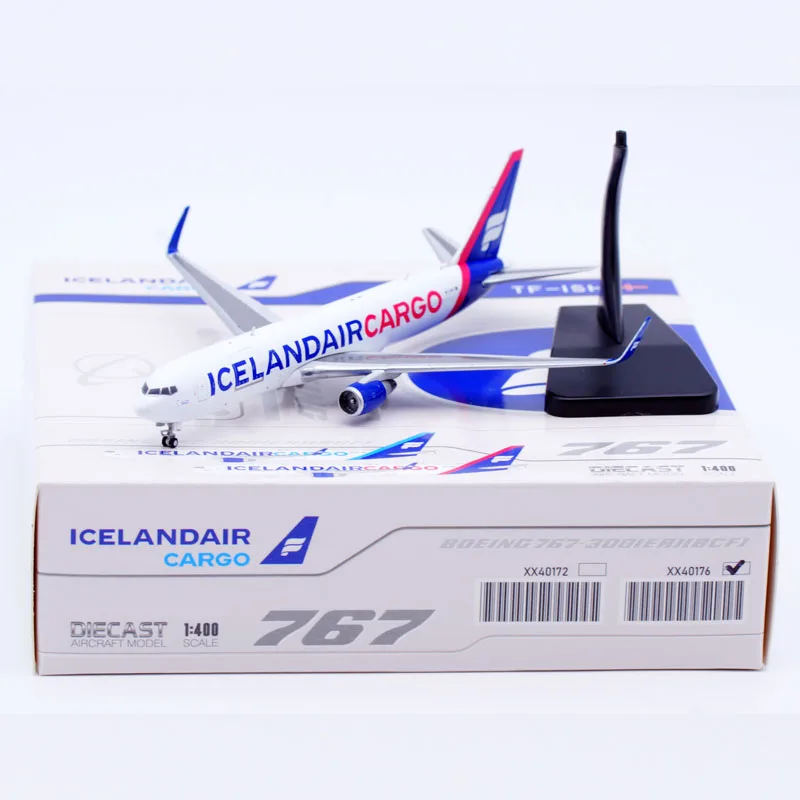 

XX40176 Alloy Collectible Plane Gift JC Wings 1:400 Icelandair Cargo Boeing B767-300ER Diecast Aircraft Model TF-ISH With Stand