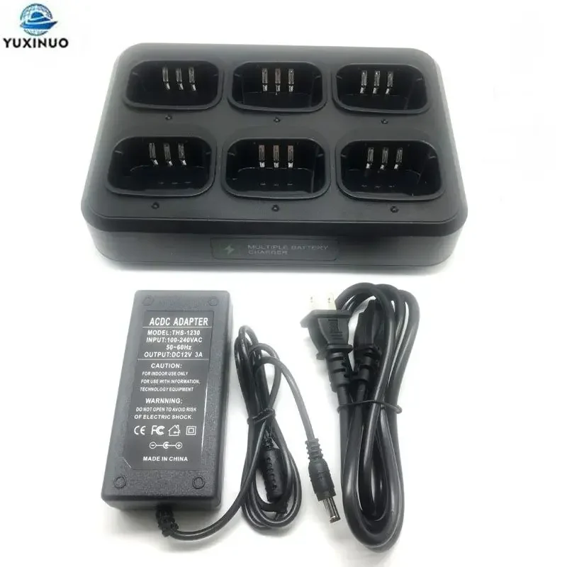 Multiple 6-Way Rapid Battery Charger For For TYT MD-380 MD-UV380 MD380 RETEVIS RT3 RT3S DMR Radio Walkie Talkie Accessories