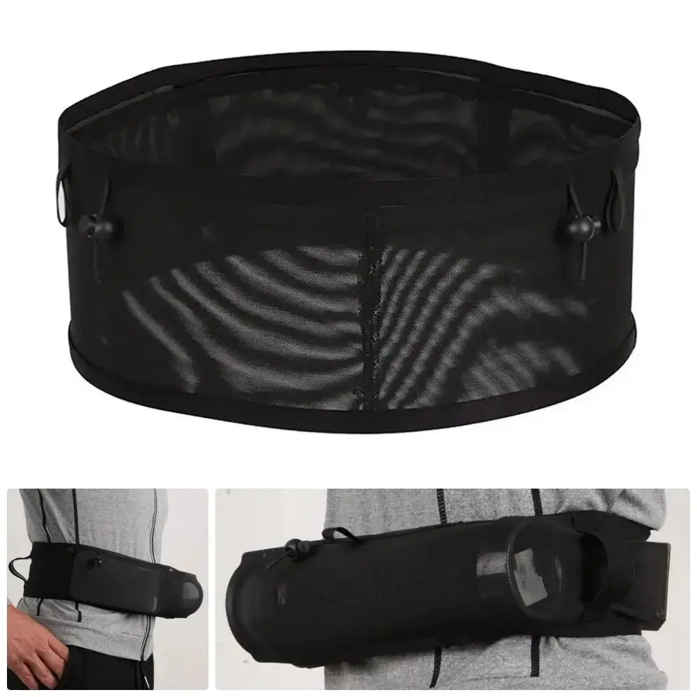 Mesh Running Waist Bag Elastic Lightweight Sports Belt Pouch Large Capacity Professional Outdoor Sport Bags Cycling