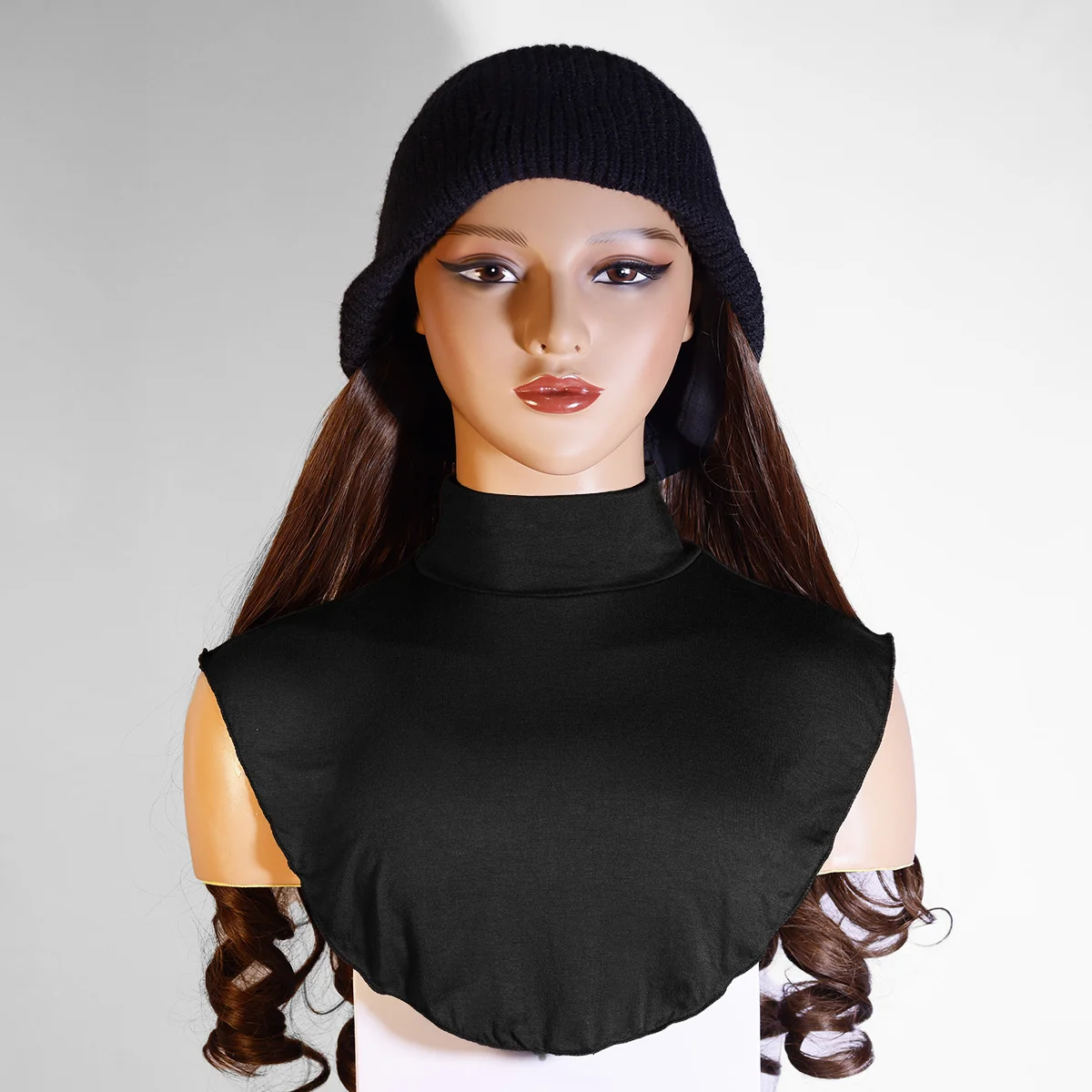 [قطن مرسيريزد عالي الجودة] غطاء قميص بياقة مزيفة بنمط جديد وشاح بياقة مزيفة وشاح بلون سادة غطاء قميص سفلي