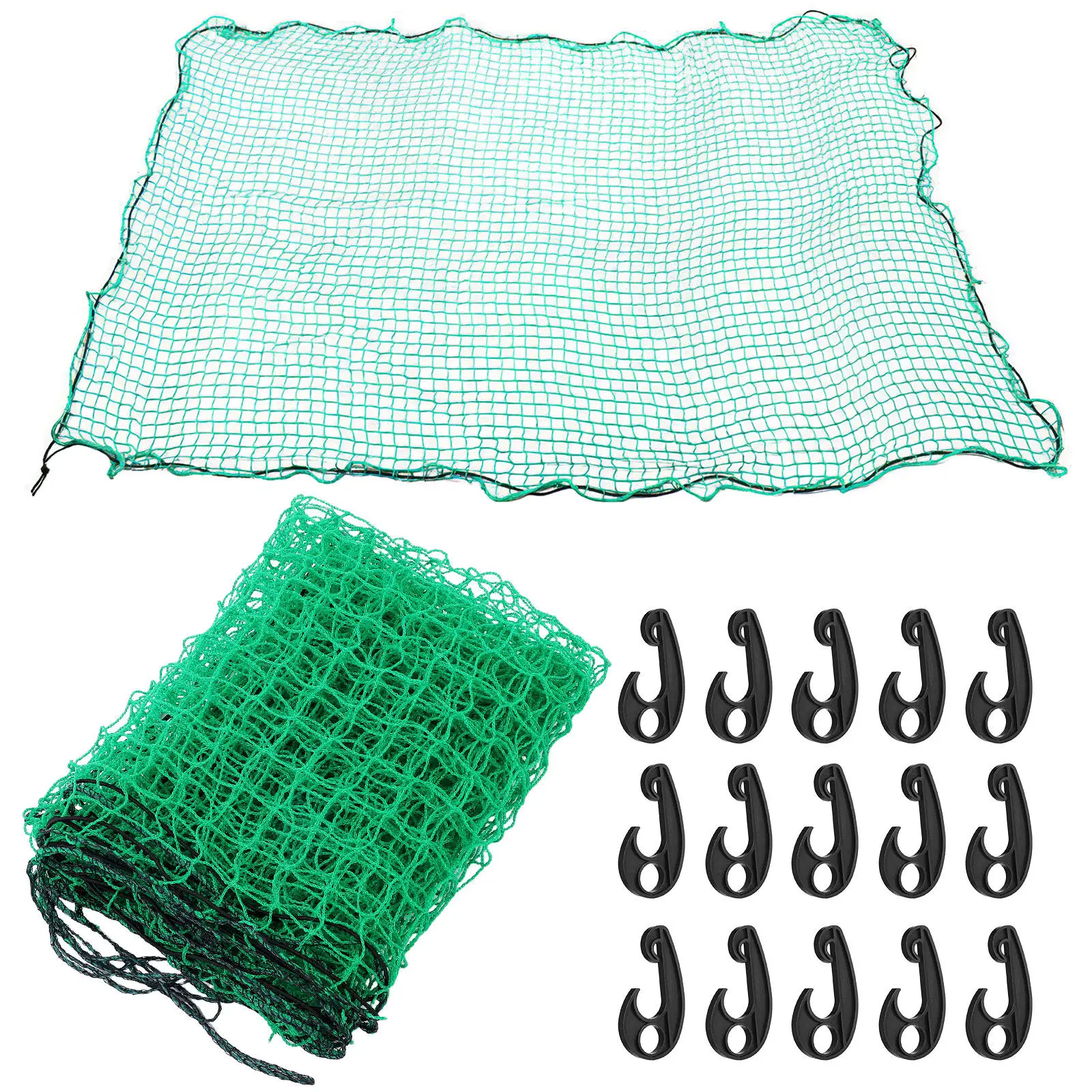 

Heavy Duty Nylon Truck Bed Cargo Net Bungee Elastic Cord Trailer Cargo Fixing Net for Pickup Truck Roof Carrier Safety