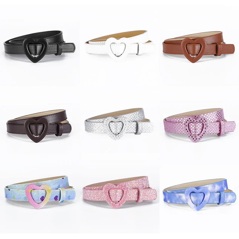 

1 шт., модная пряжка для любви, пряжка из искусственной кожи с иглами, тонкий поясной ремень, повседневное украшение, подходящее