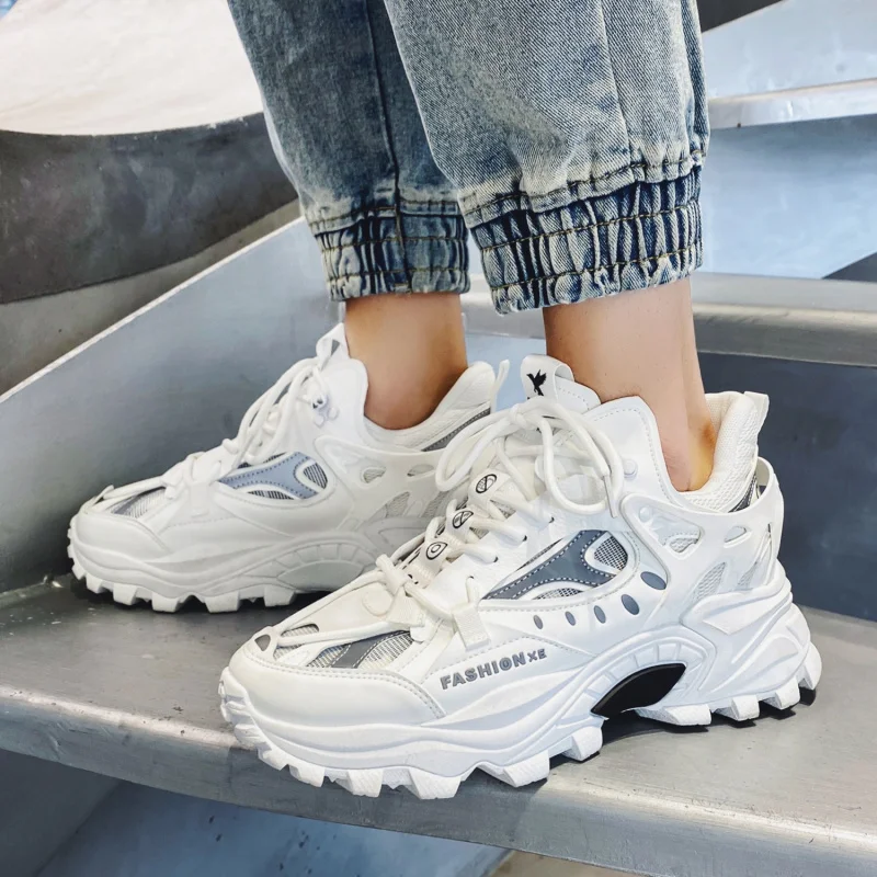 

Men's Shoes 2025 New Autumn Trendy Brand Torre Men's Thick Sole Increased Casual Flow Reflective Sports Running Trendy Shoes