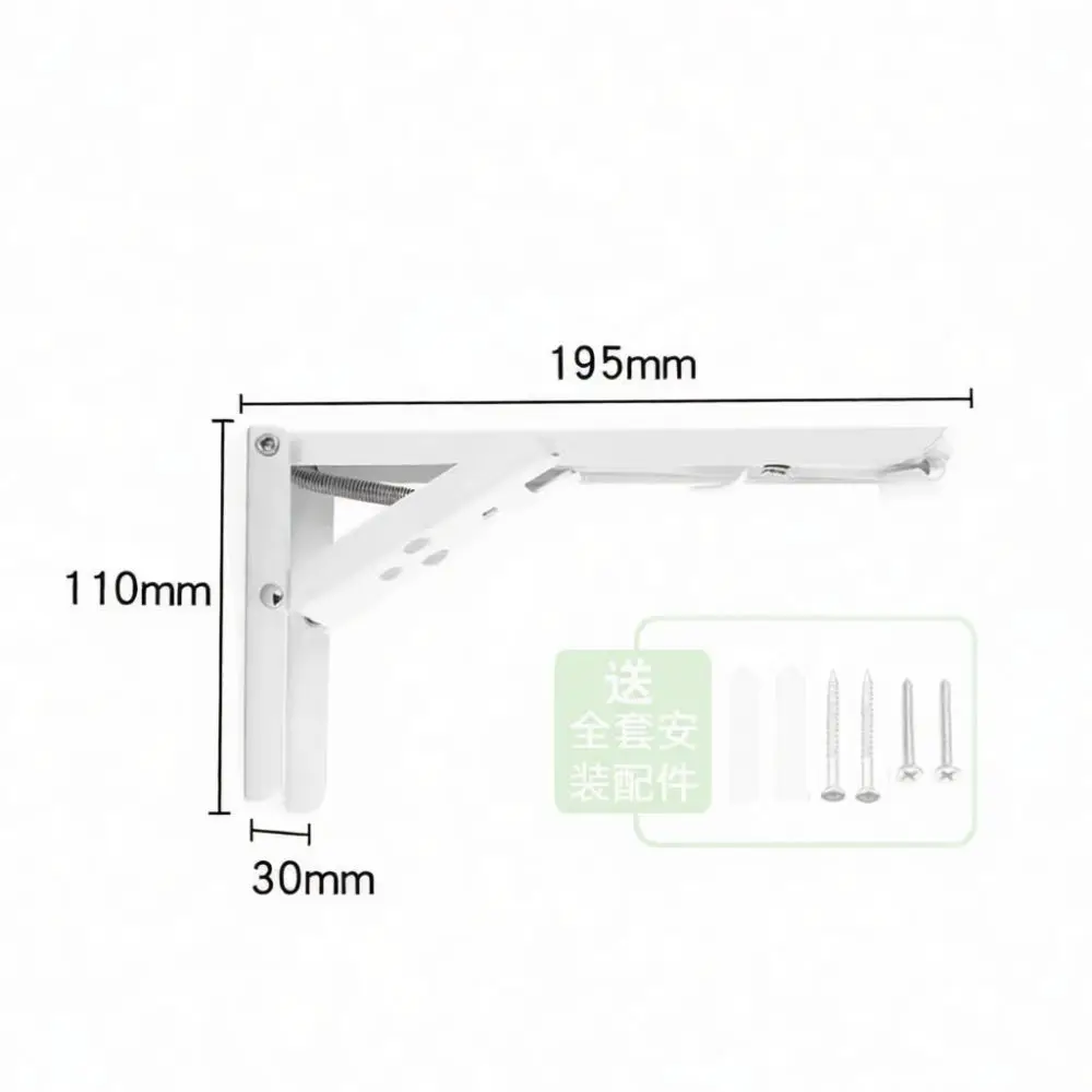 Metal Wall Shelf Support Bracket Triangle Floating Shelving Hardware For Heavy Duty Cabinet Table Storage Organizer Rack