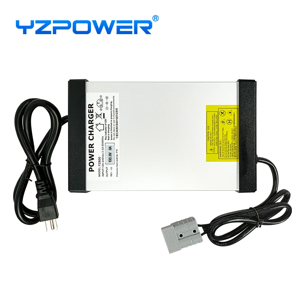 YZPOWER 58V 15A Cargador de batería de litio inteligente de alta potencia para carrito de golf de motocicleta eléctrica de 48V Universal