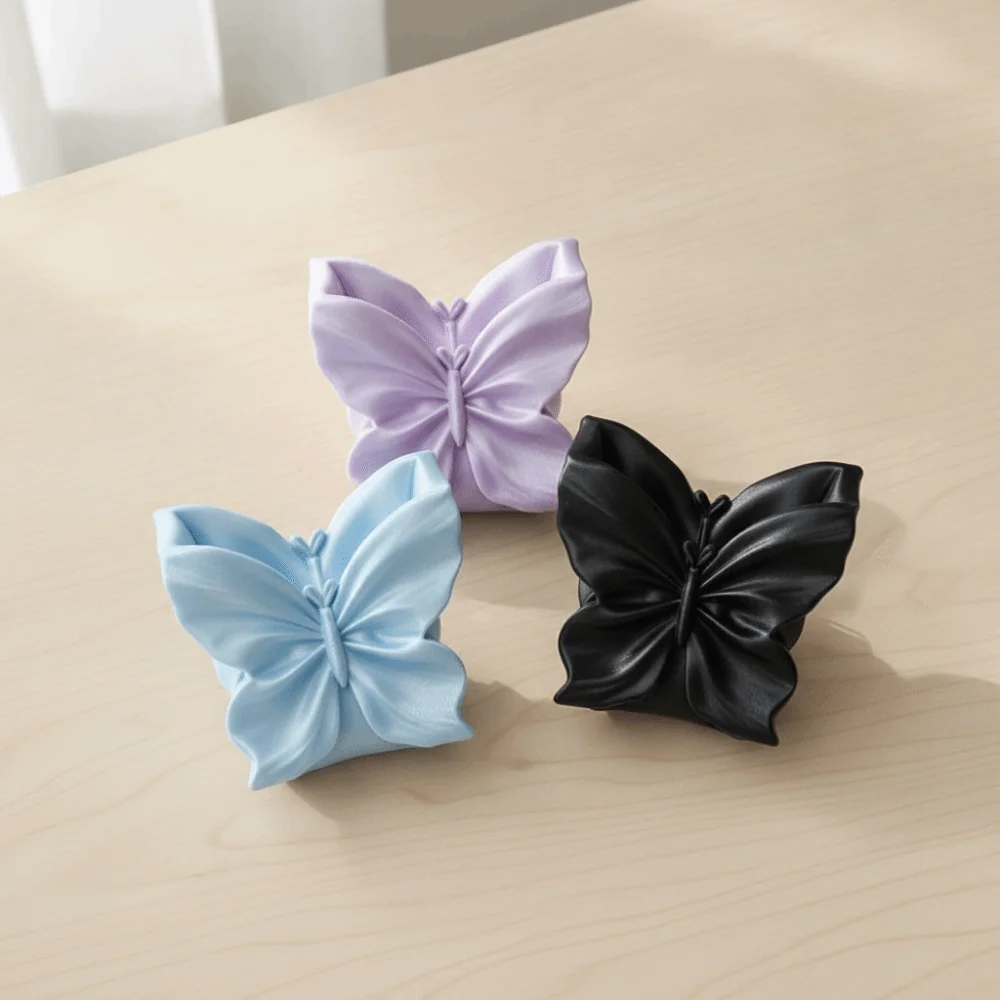 Desktop Organizer Butterfly Pen Holder Stationery Storage Pencil Rack Butterfly Ornament Makeup Brush Bin Stable