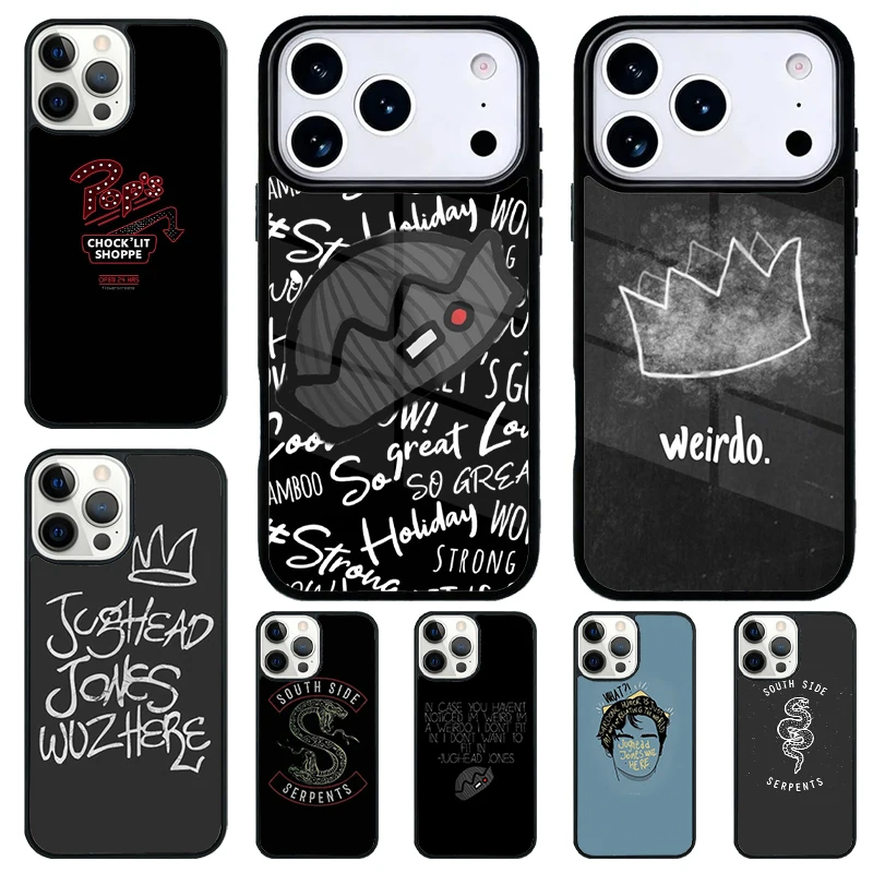 Funda Protectora Antigolpes para iPhone 17 Air 16e 15 11 12 14 13 Pro Max con Diseño de Jughead Jones de Riverdale