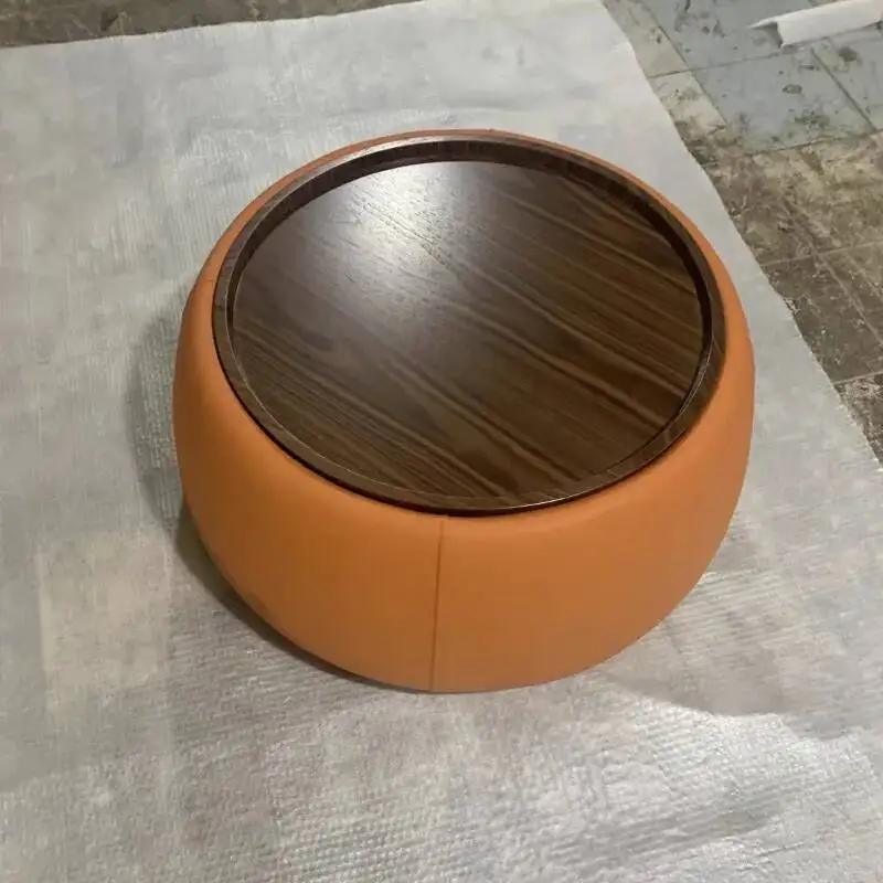 

Роскошный журнальный столик для спальни, современный круглый дизайнерский приставной столик, передвижной столик для письма и еды, мебель для гостиной