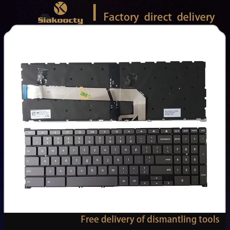 

Siakoocty New for DELL Alienware M15 R3 2020 Keyboard Per key Backlit US black no Frame