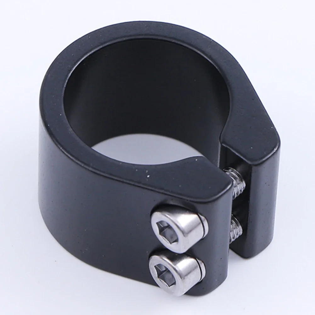 Durable Double SeatPost Clamp  31 8mm Diameter  Replacement Bike Part  Suitable For Old School Bikes Black/Silver