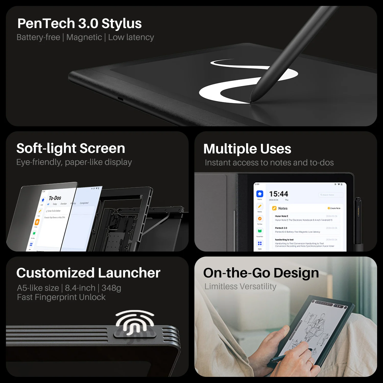 Note E X50 8.4 Inches Electronic Notebook 6 GB+128 GB Paper-Like Eye-friendly Cloud Backup for Reading Drawing Business