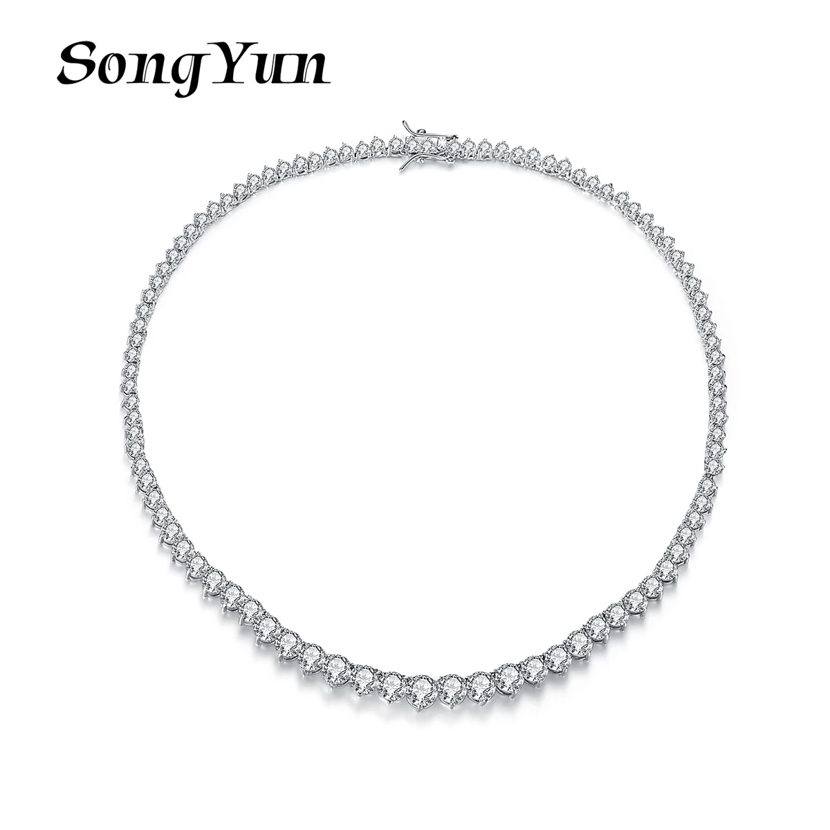 

SongYun Jewelry Manufacturer MHT Full Diamond Bridal Necklace Female Copper Inset Zircons Choker Party Dress Accessories