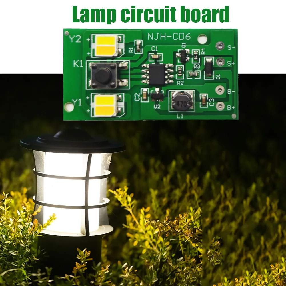 Portable Lawn Light Circuit Control Board Strong Ornamental Solar Lamp Controller Module Multipurpose for Patio Lamp Accessories