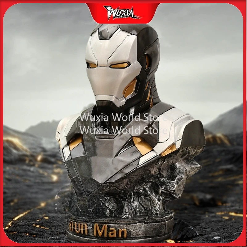 

35cm Iron Man Stealth Suit Half-body Sculpture Figure The Avengers Anime Figures Collection Desktop Decoration Best Gift for Boy