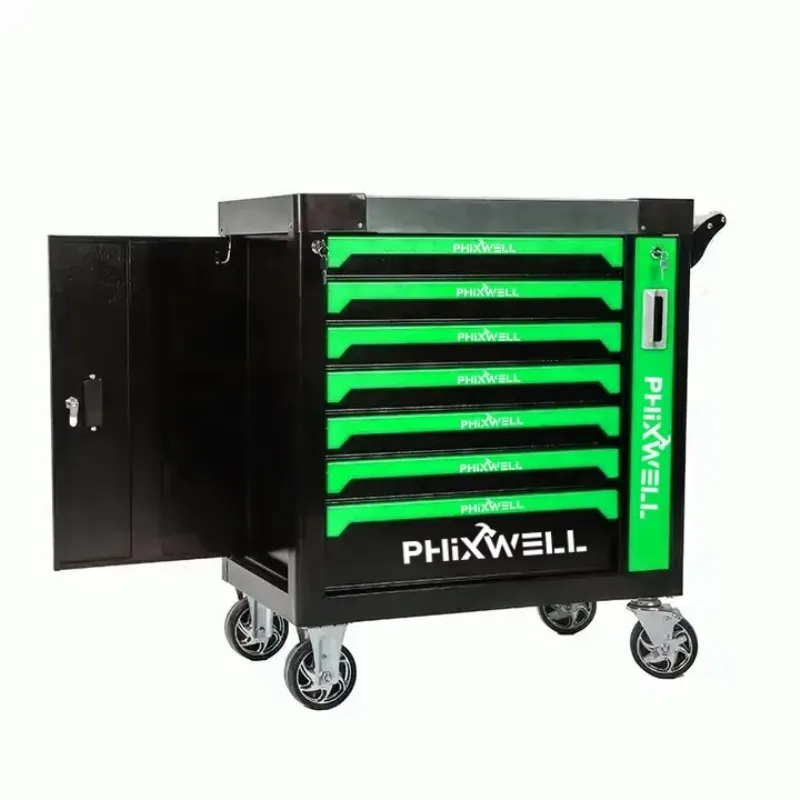 

Tool Box Roller Trolley Cabinet Chest Cart Garage Workshop Garage With Tools Car Repair Kit Ratchet Socket Wrench Set DIY Tray