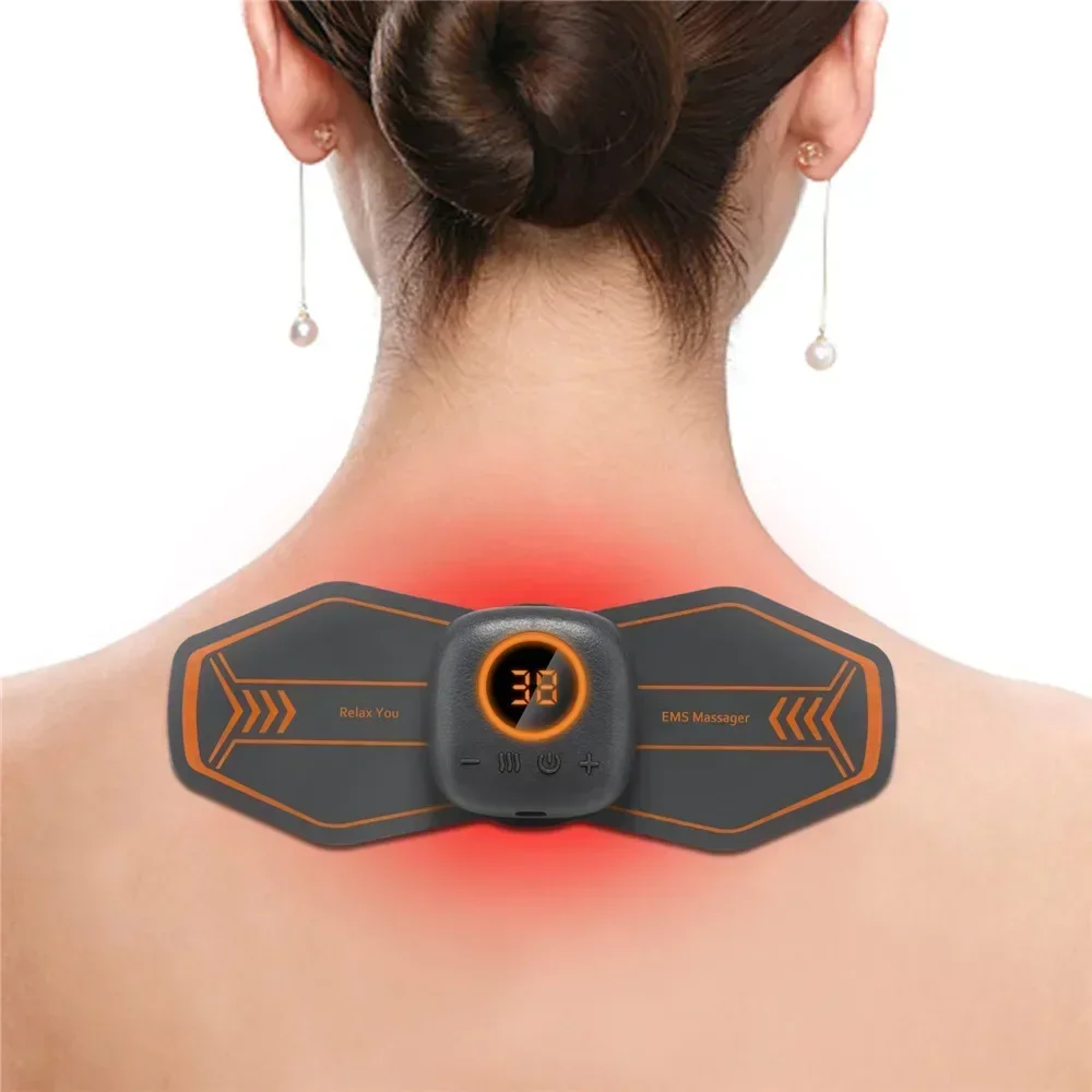 

EMS Electric Pulse Neck Massager Cervical Massage Patch Back Sticker Muscle Stimulator Portable Relief Pain Relax Massageador