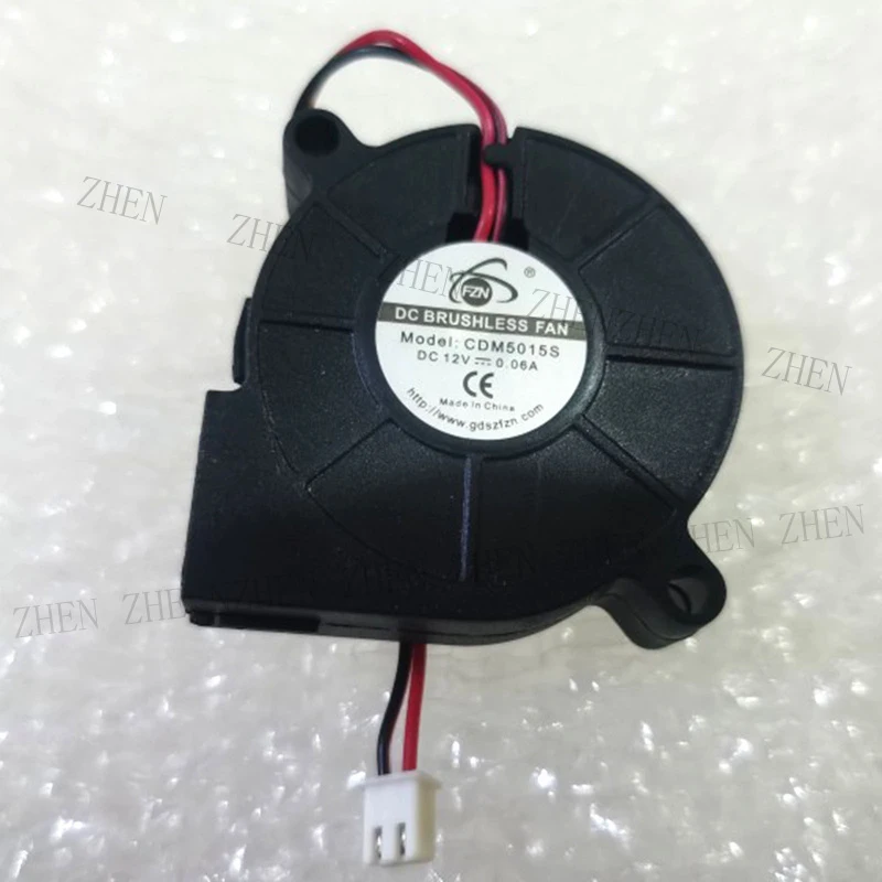 

S New for FZN CDM5015S DC12V 0.06A 2-Wire turbo cooling fan#QW