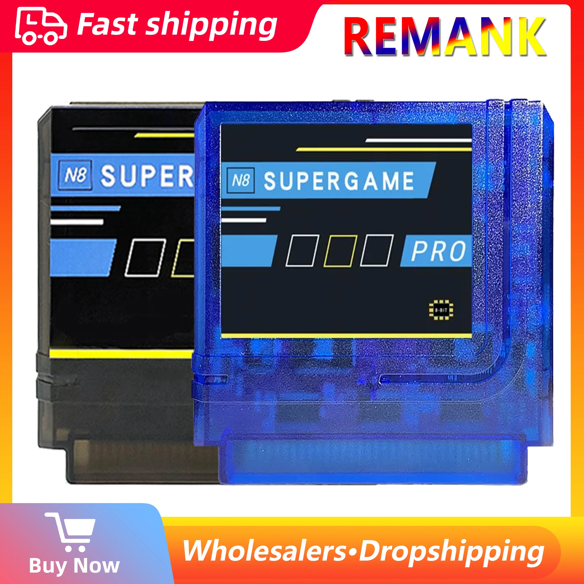 

Картридж REMANK N8 Super N8 PRO N8 Nes для аксессуаров для игровой консоли NESN8 8-битный новый корпус 2000 в 1