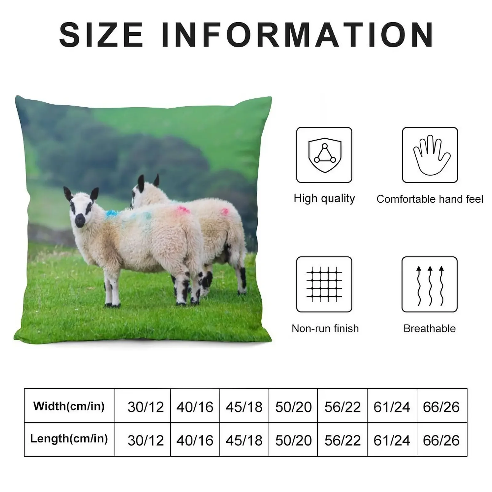 Two Kerry Hill Sheep Throw Pillow Sofa Cushions Covers covers for pillows Luxury Pillow Cover pillow