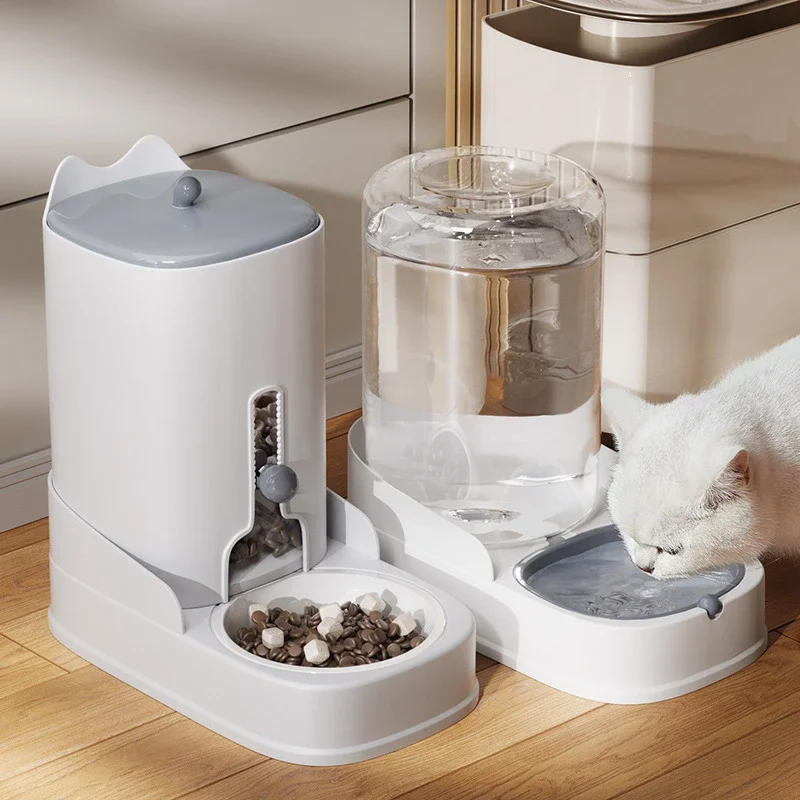 

New Pet Automatic Feeding Water Feeder Cat Water Dispenser Large Capacity Dog Bowl Cat Bowl Pet Feeding Basin Wholesale Mascotas