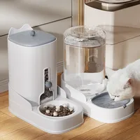 New Pet Automatic Feeding Water Feeder Cat Water Dispenser Large Capacity Dog Bowl Cat Bowl Pet Feeding Basin Wholesale Mascotas