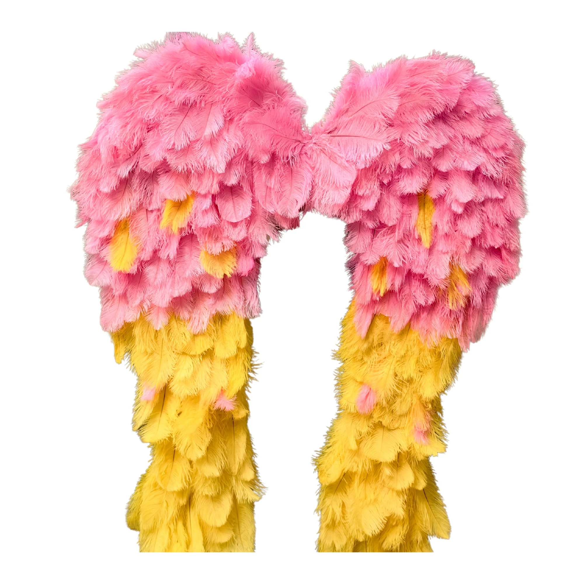 

Oversized Natural White Ostrich Feather Angel Wings Luxury Wedding Ceremony Photography Prop Stage Performance Costume Accessory
