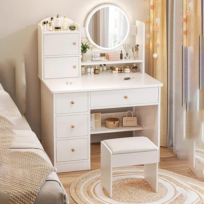 Makeup Vanity Table Set Furniture Bedroom Luxury Desk Dressing Rooms Home Modern Woman Bedside Schminktisch Salon Nordic Chair