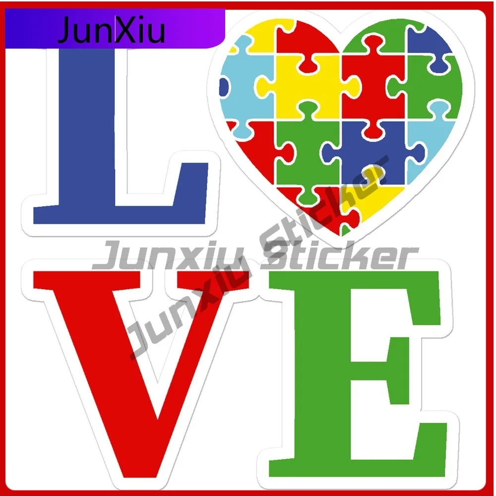 

Autism Love Vinyl Unique Top Quality Stylish Laptop Decal Waterproof Car Window Bumper Auto Exterior Gift Decor