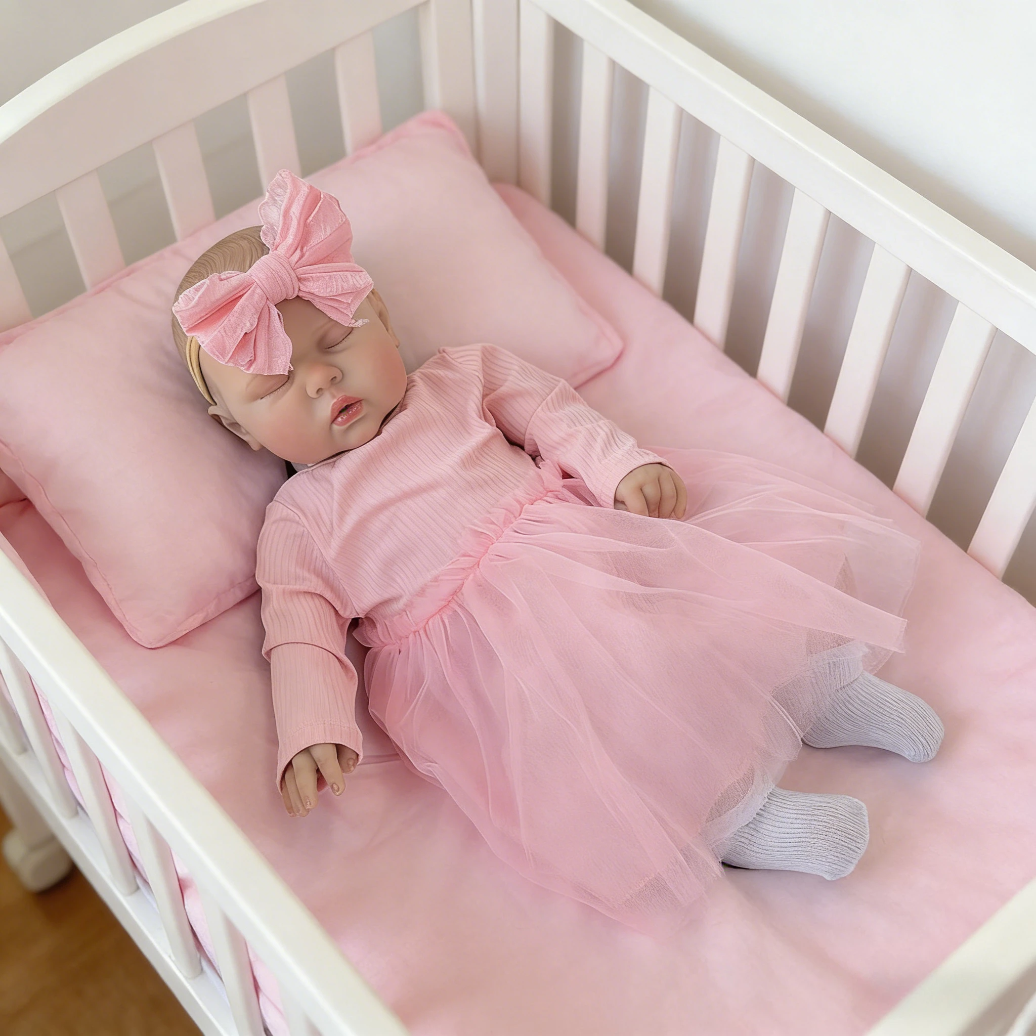 60CM Pickle Hand Painted Reborn Toddler Baby Dolls with Many Details Veins Handmade Lifelike Baby Doll Same as Photo bebe reborn