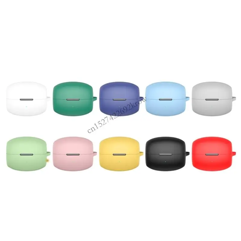 

R9CB MultiColor Silicone Guard Case With AntiFall Technology Universal Fit For Earphones Secure Storage Easy Clip Hook