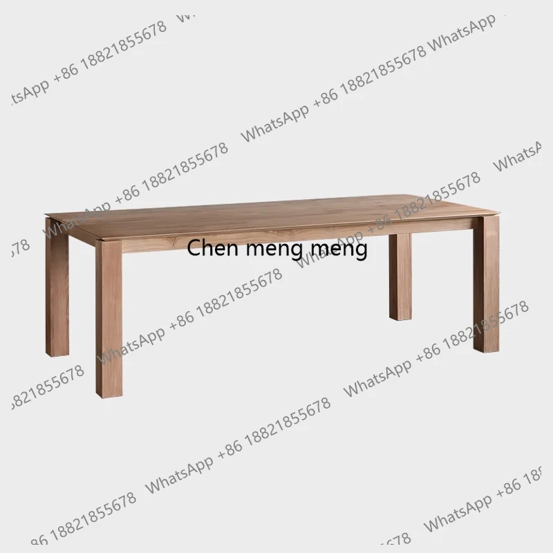 European Center Dining Table Soild Wood Modern Simple Lounge Restaurant Table Special Service Mesas