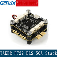 GEPRC TAKER F722 BLS 50A Stack BLS50A-4IN1 ESC STM32F722 Chip 16M Black Box Cual-Channel BEC