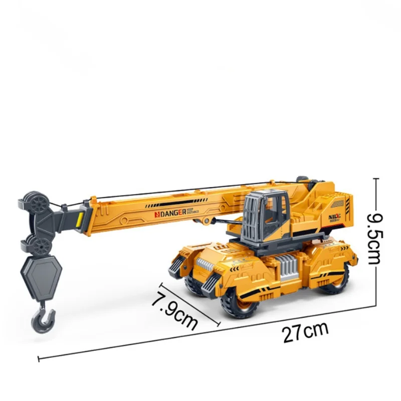 Crane Truck Construction Vehicles Toys Kids Gift Diecast Model Toy Alloy for Boys Kids 3 4 5 Years Old Children B201