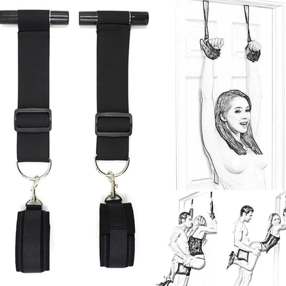 Grilletes en la puerta BDSM Bondage restricción columpio sexual colgante en la puerta fetiche esclavo accesorios eróticos para adultos juegos sexuales para adultos
