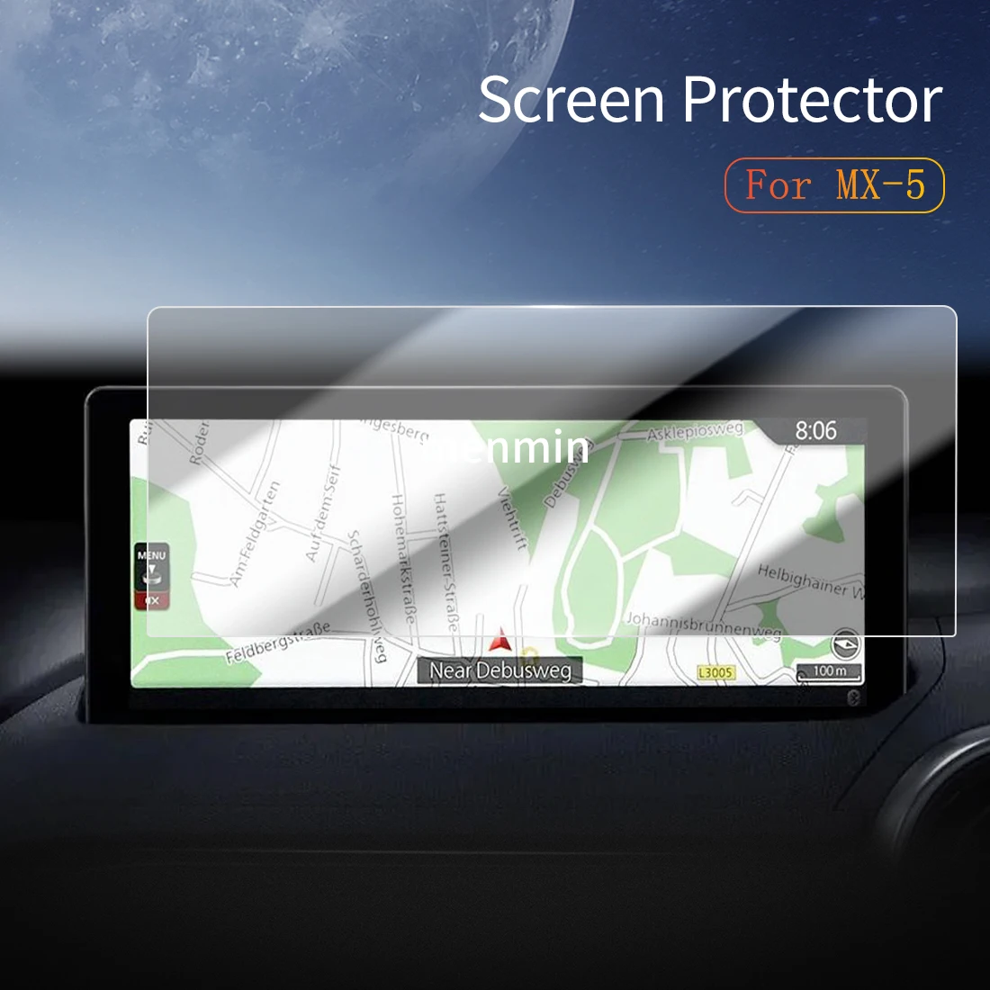 

Car Stickers Dash Carplay Mirror Screen Protector Display Tempered Glass Protective Film Vehicle Accessories For24 MAZDA MX-5