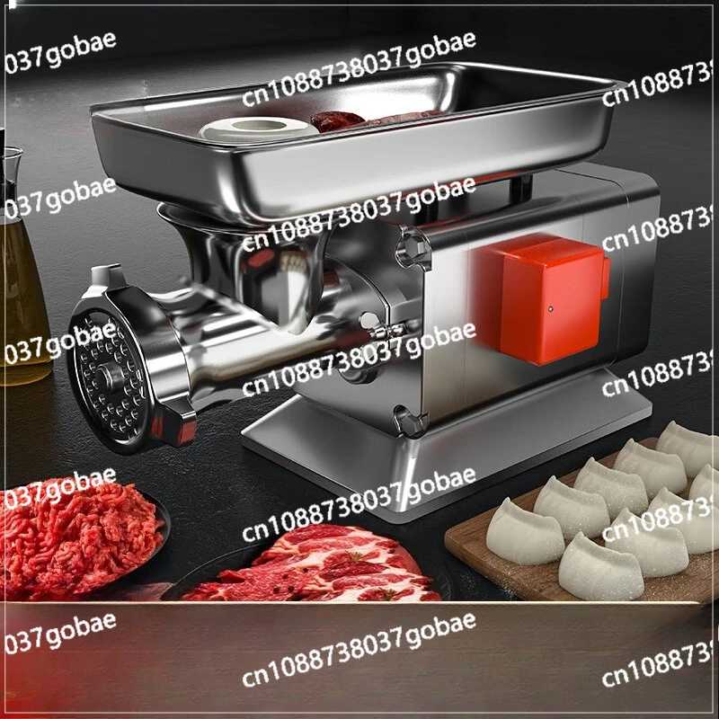 

Мясорубка Коммерческая мешалка для мяса Настольная мясорубка из нержавеющей стали высокой мощности Автоматическая многофункциональная мощная мясорубка для клизмы