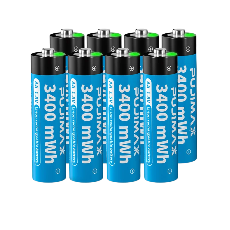 5pcs 1.5V AA 3400mWh Rechargeable Lithium-ion  Battery for Rechargeable Batteries for Fingerprint Lock Toys