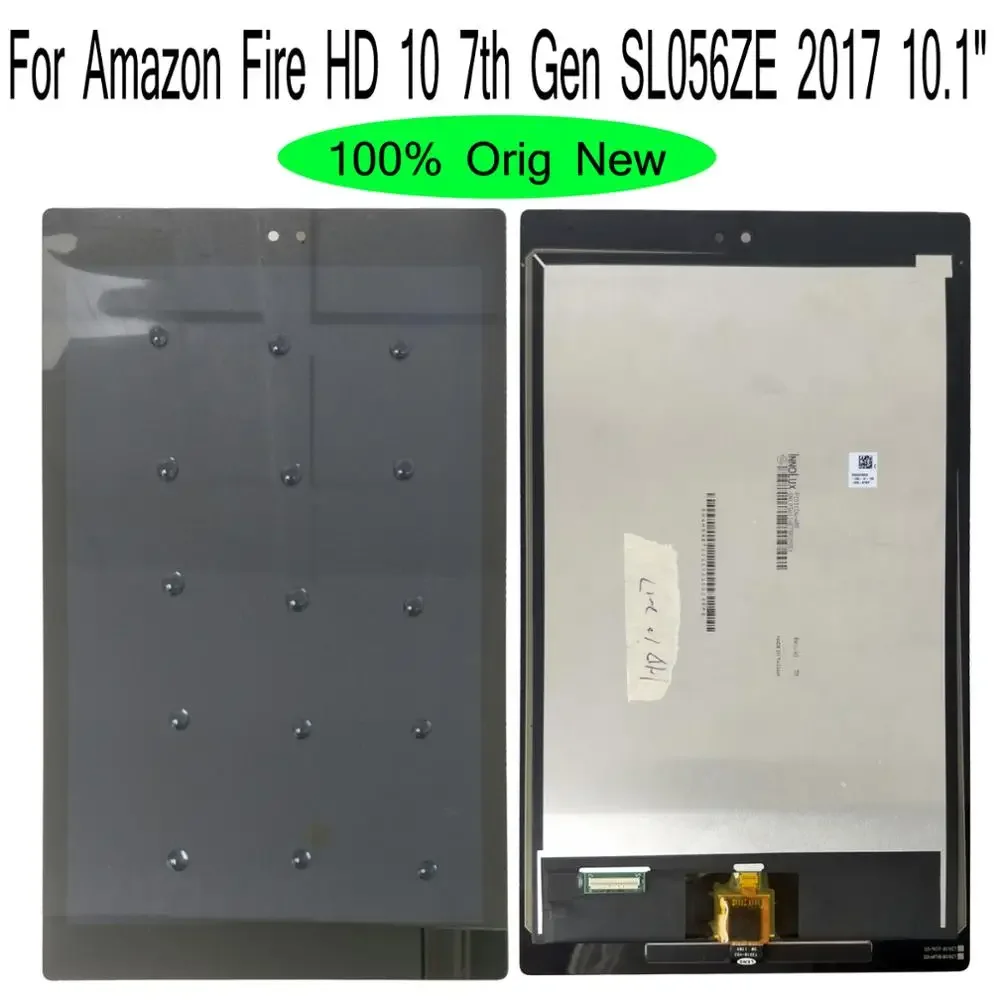 Shyueda For Amazon Fire HD 10 7th Gen SL056ZE 2017 10.1 1920x1200 100% Orig  AAA+ IPS LCD Display Touch Screen Digitizer