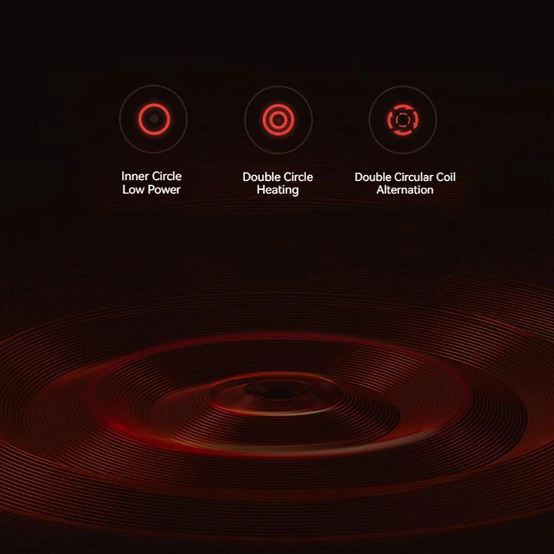 XIAOMI MIJIA Induction Cooker 2 For Home 2100W 99 Gears Power Adjustable Low Power Continuous Heating OLED Screen Kitchen Cooker