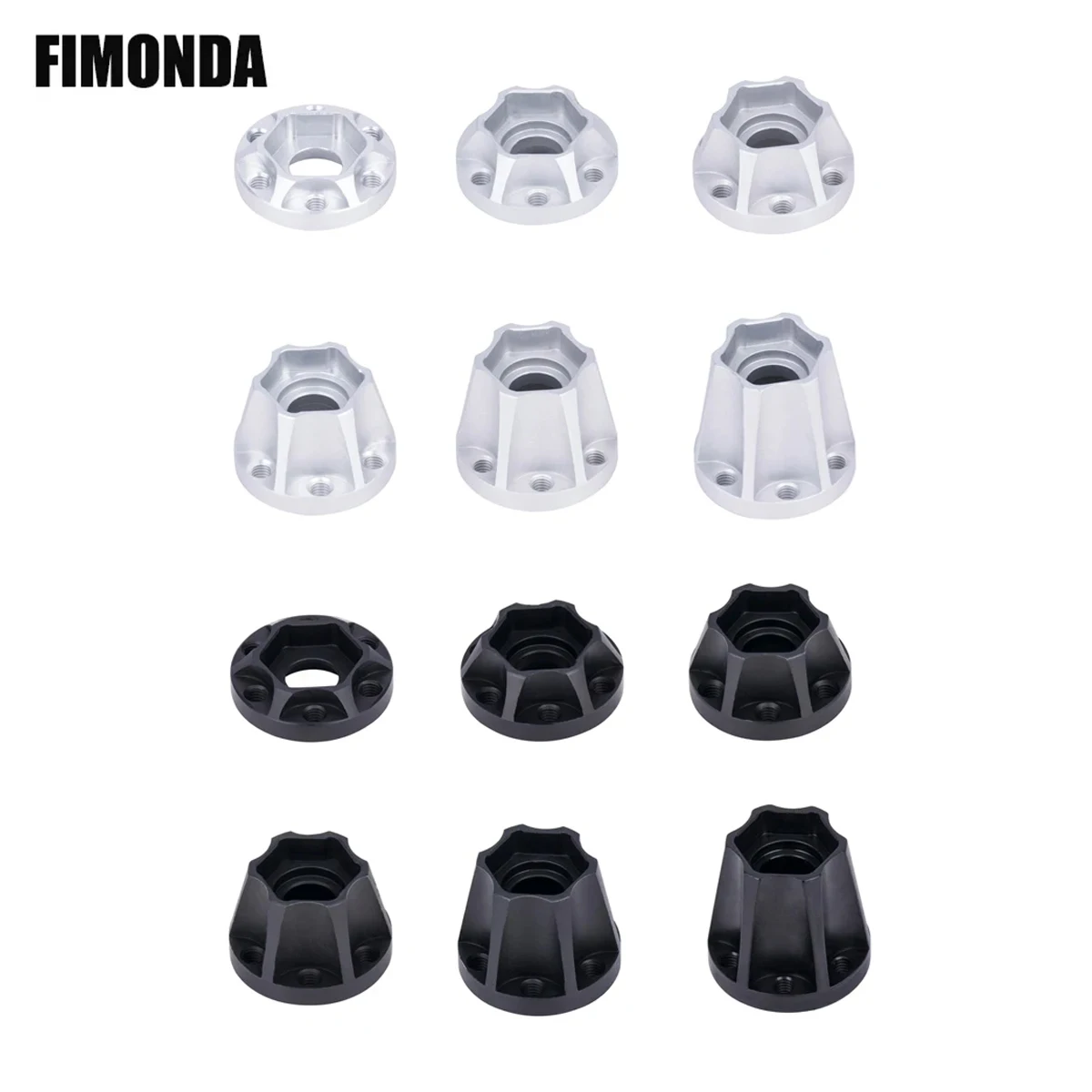 Aluminum Wheel Hex Hub 6/9/12/15/18/21mm for 1.9 or 2.2 inch Wheels Rim Axial SCX10 Capra Redcat Gen8 VS4-10 Upgrade Accessories
