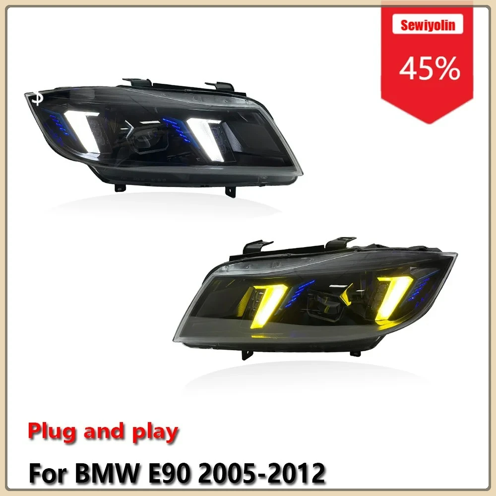 

Car LED Headlight Assemblies For BMW E90 2005-2012 Fog DRL Brake Turn Signal Lamp Plug and Play