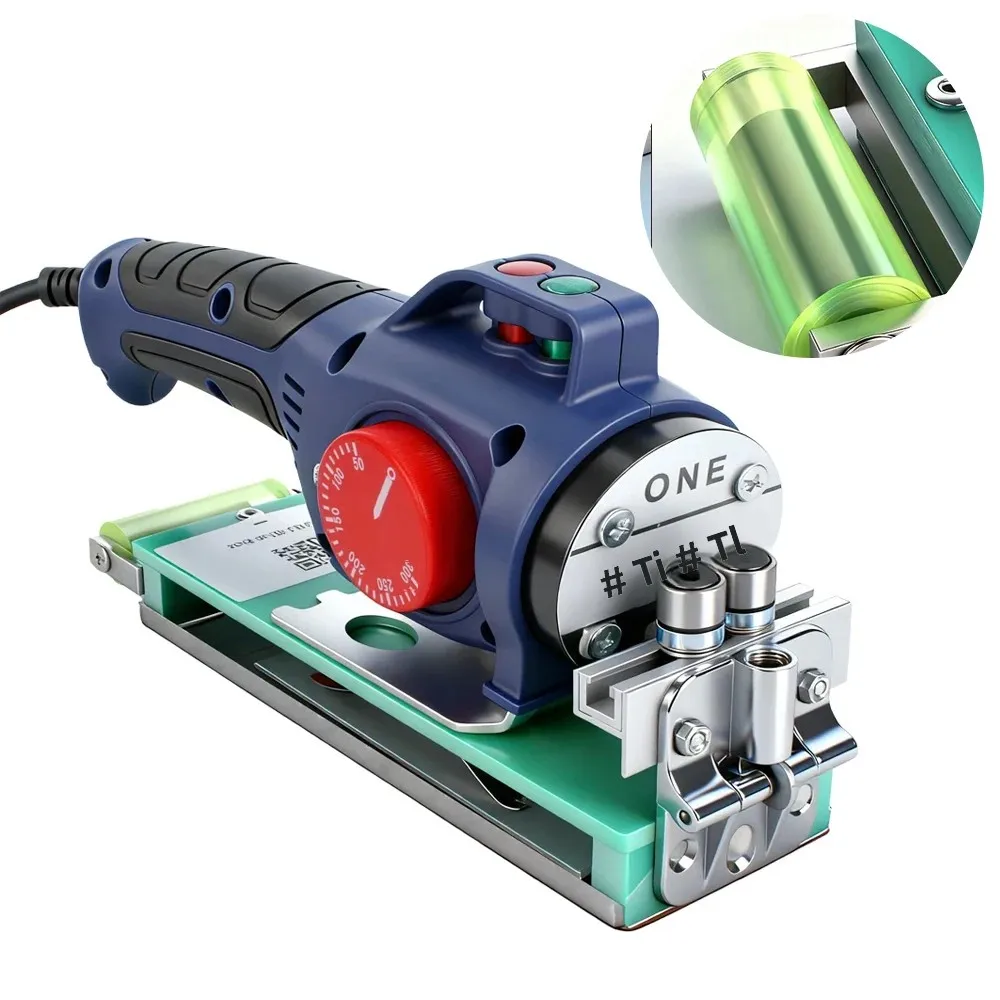 

Handheld Woodworking Edge Banding Machine 220V 600W Adjustable Temperature Portable Hot Melt Bander for Wood Processing