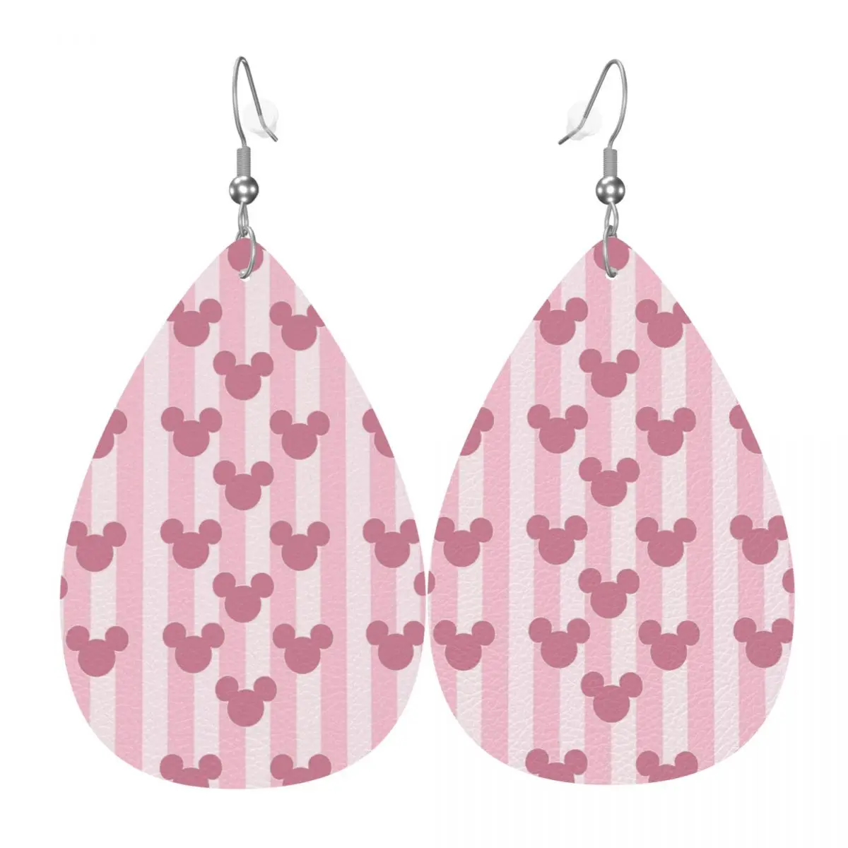 

Забавные кожаные серьги с Минни Маус для женщин, висячие серьги, ювелирные украшения