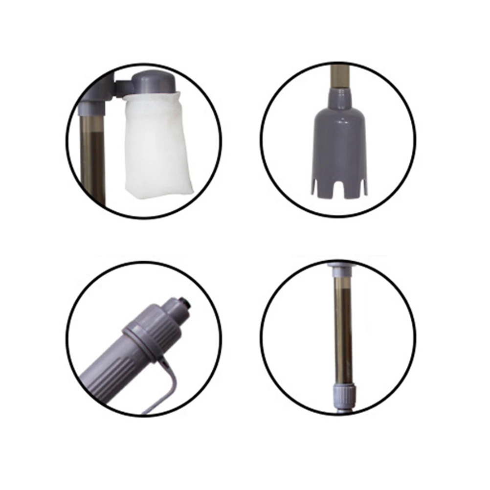 

Electric Aquarium Siphon Fish Tank Vacuum Gravel Cleaner Water Filter Pump Adjustable Height Durable Easy Install No