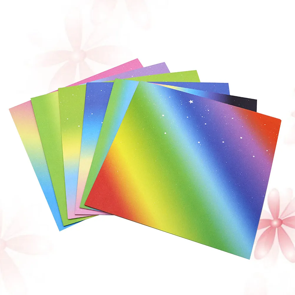 174-pieces-de-papier-origami-de-couleur-degradee-materiel-creatif-de-bricolage-pour-l'interaction-parent-enfant-papiers-pliables-carres-surs
