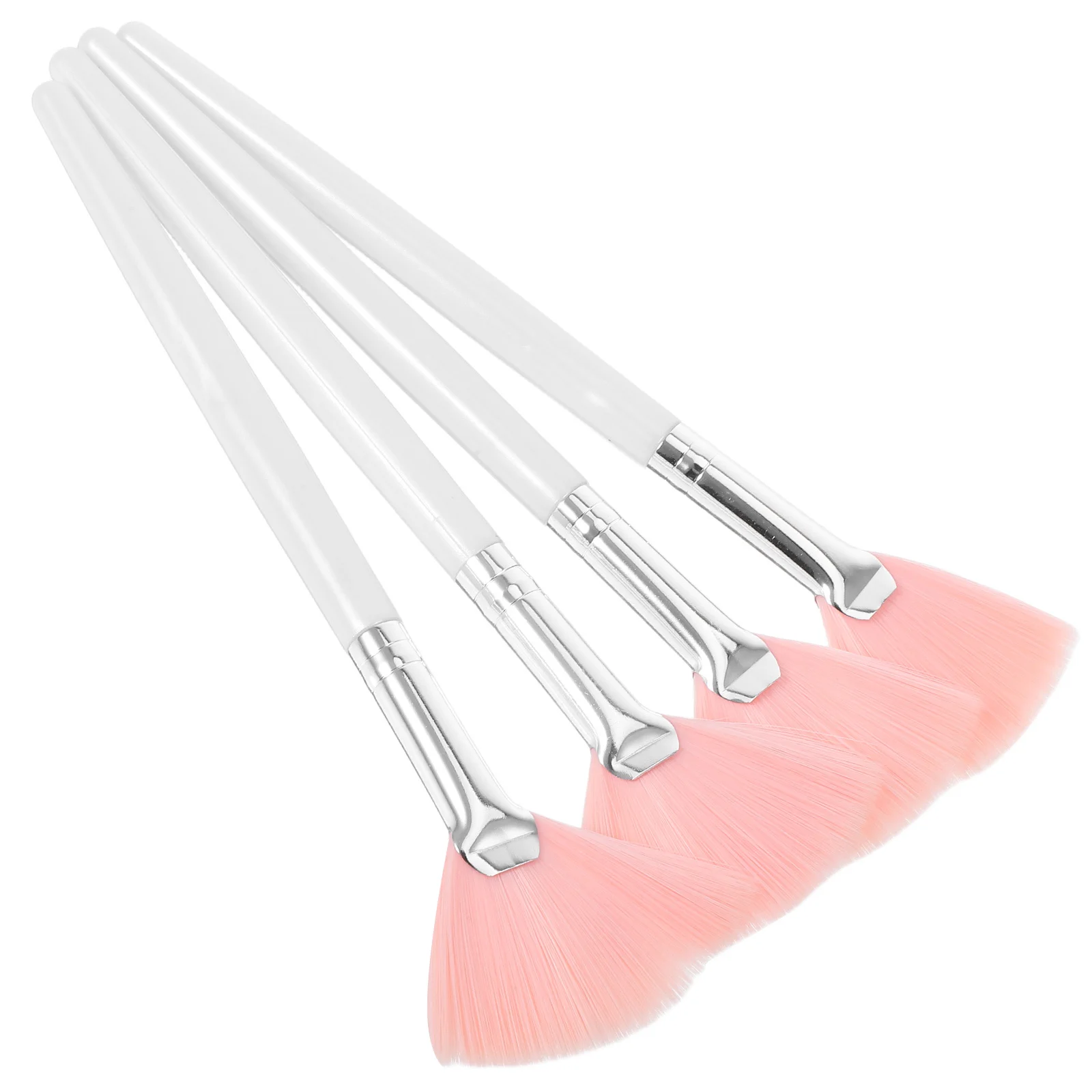 4-teiliges Make-up-Pinsel-Set, Fächer-Hervorhebungspinsel, stabiler Griff, Gesichtspuder, Konturierung, Blending, Gesichts-Make-up-Tools
