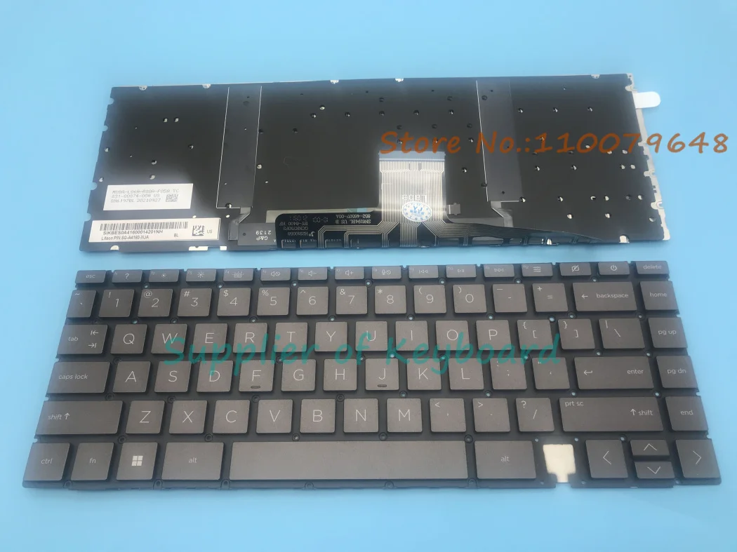 NEW For HP Spectre x360 14-ea0000 14-ea1000 14-ea2000 Laptop English/Russian Keyboard Backlit Brown/Silver/Blue