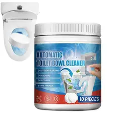 Toilet Bowl Cleaners 10pcs Powerful Bowl Cleaner For Cleaning Slow-Releasing Toilet Tough Stain Remover Long-Lasting Janitorial
