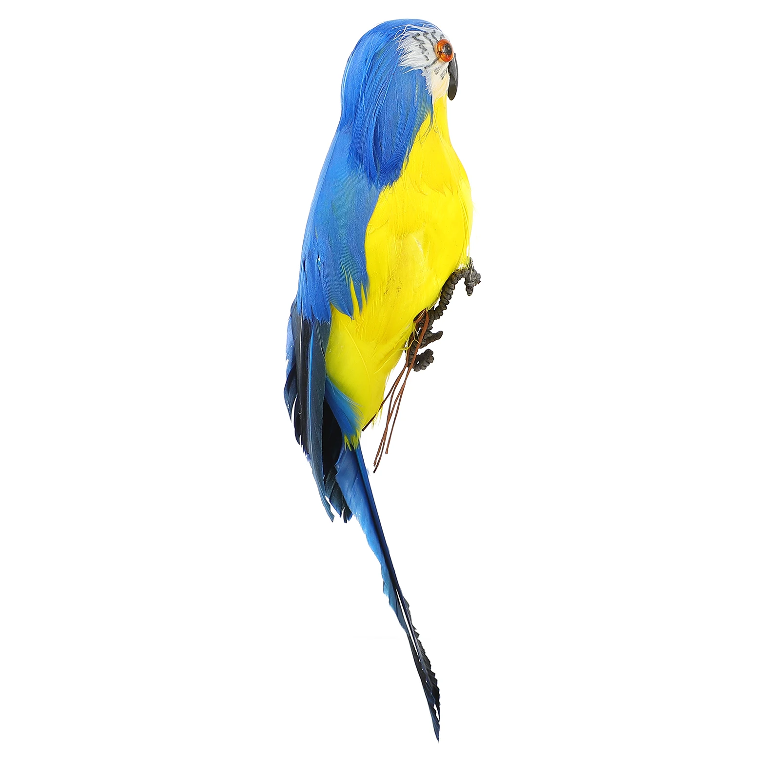 

1pc Simulated Parrot Ornament Artificial Garden Yard Decoration Durable Resin ModelGarden Decor Bird Ornament