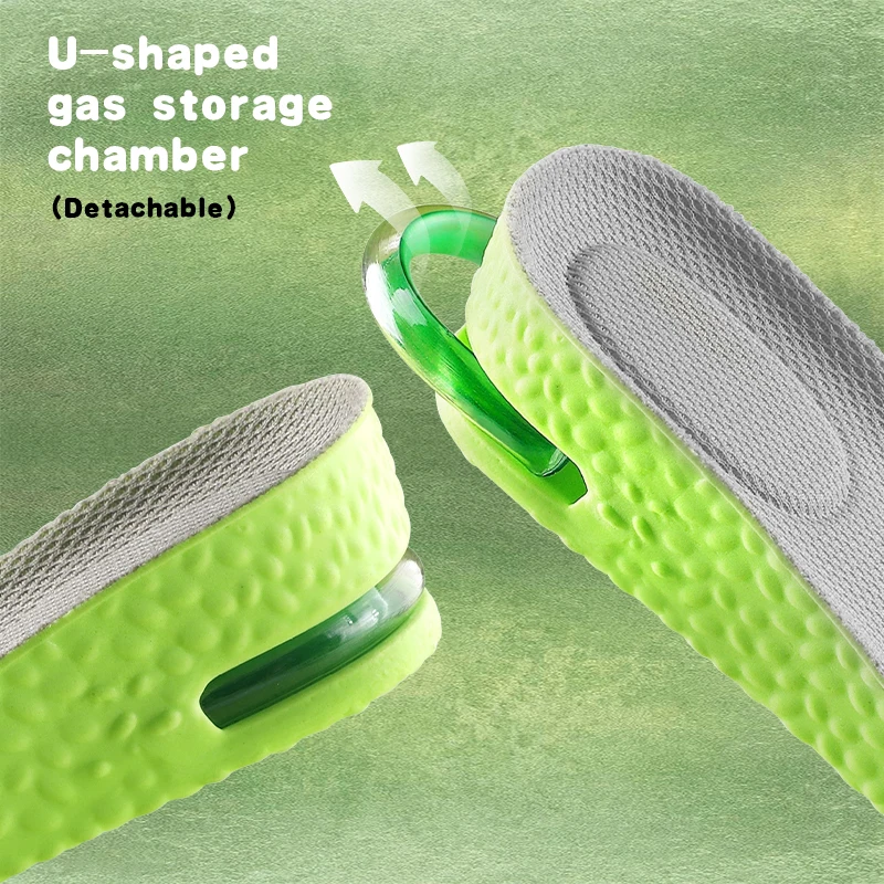 1Pair Height Increase Insole for Men Growing Sole Shoes Insoles Unisex Quality Sports Air Shock Absorbing Anti-Odour Shoe Pads